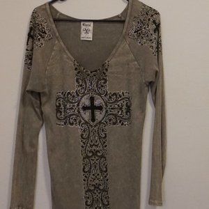 Gothic rhinestone shirt